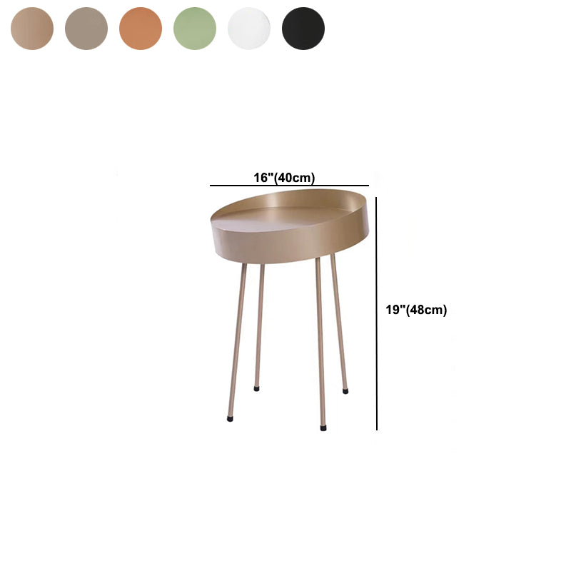 Dia 15.75"/23.62"/31.5" Iron Cocktail Table 4 Legs Coffee Table