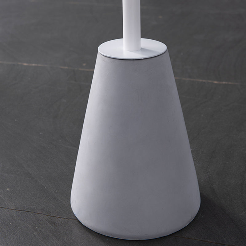 Pedestal 1 Single Coffee Table Mid-Century Modern Cocktail Table with Metal Top