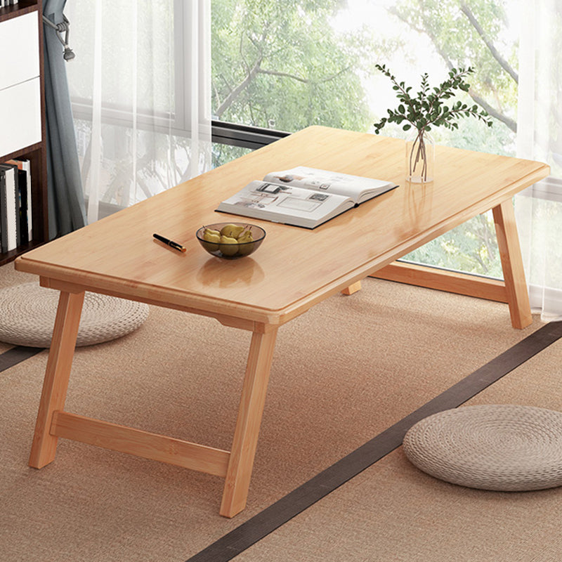 Scandinavian Rectangular Wooden Folding Coffee Cocktail Table