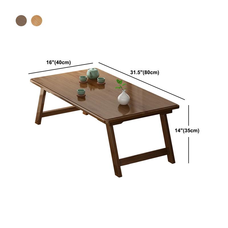 Scandinavian Rectangular Wooden Folding Coffee Cocktail Table