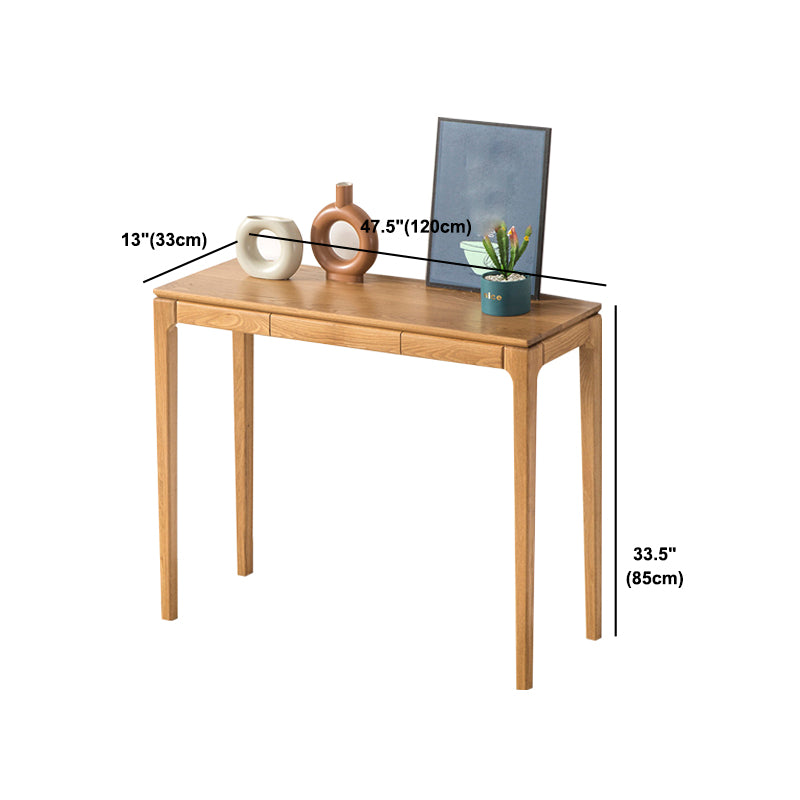 Solid Wood Mid-Century ModernTable in Brone Console Table 30"H