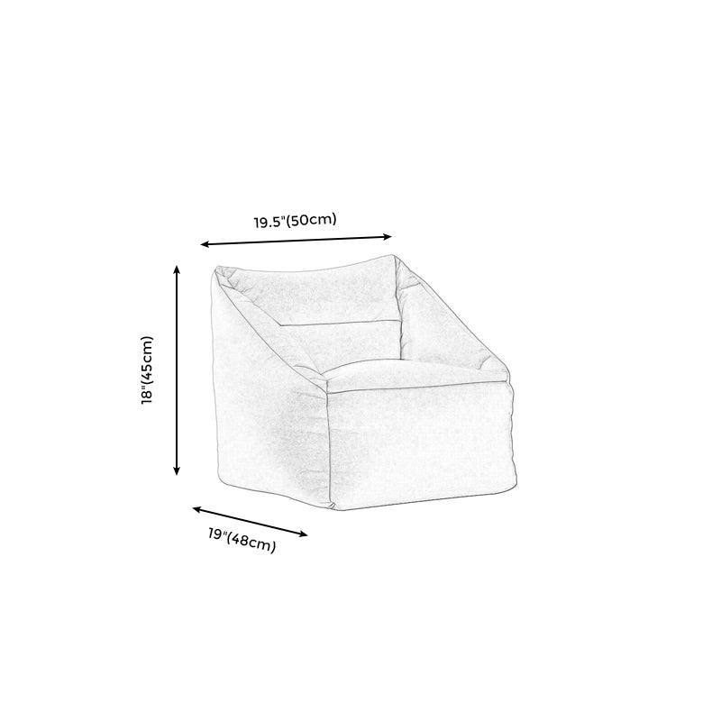 Faux Leather Chair 19.6" L x18.8 W x17.7"H Arms Included Chair