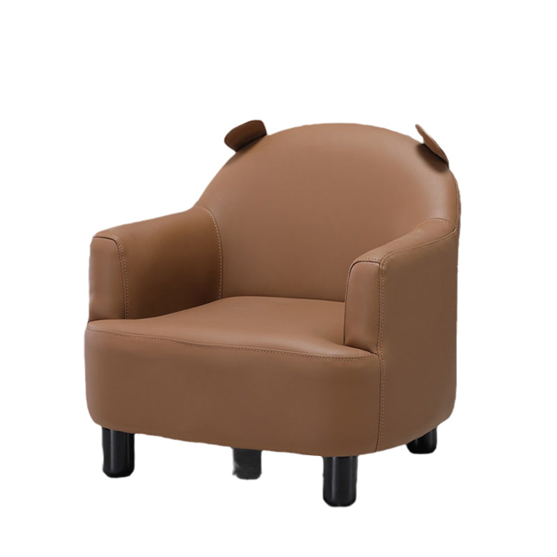 Basic Four Leg Arm Chair Arms Included Barrel Accent Chair, 20.47" W √ó 20.08" L √ó 20.47" H