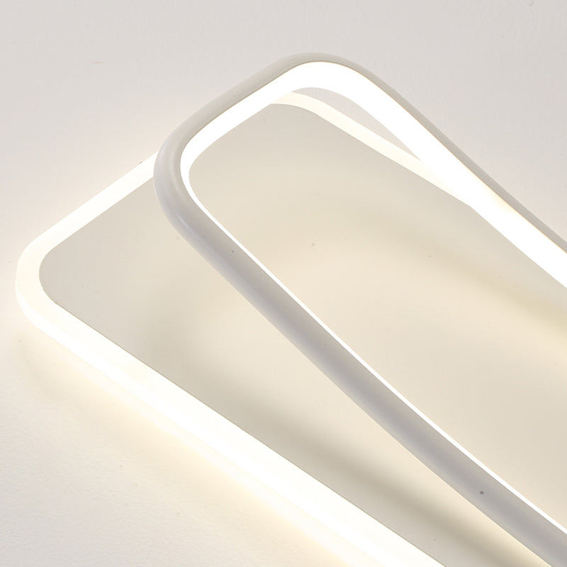 Modern Simple Style Iron Ceiling Light Rectangle Shape Ceiling Lamp for Living Room