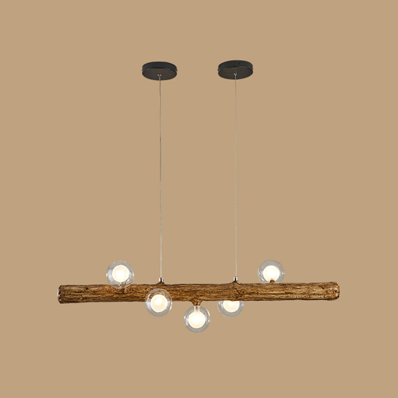 Glass Island Lighting Fixture Modern Style Pendant Lighting Fixture