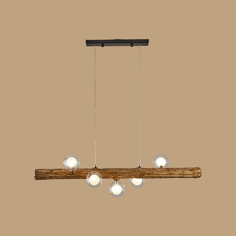 Glass Island Lighting Fixture Modern Style Pendant Lighting Fixture