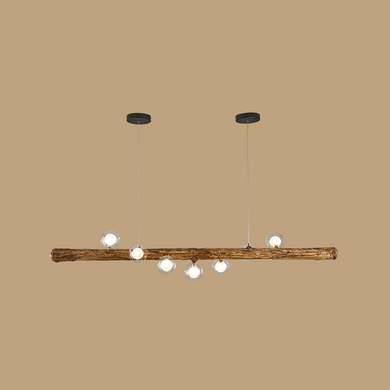 Glass Island Lighting Fixture Modern Style Pendant Lighting Fixture