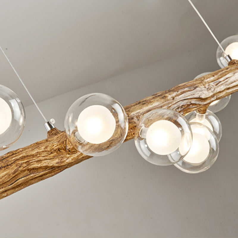 Glass Island Lighting Fixture Modern Style Pendant Lighting Fixture