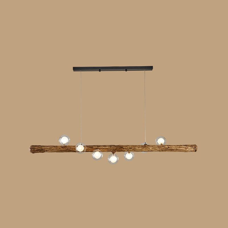 Glass Island Lighting Fixture Modern Style Pendant Lighting Fixture