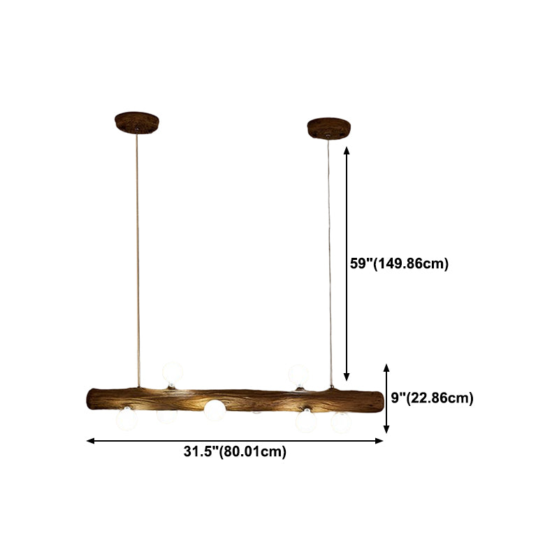 Glass Island Lighting Fixture Modern Style Pendant Lighting Fixture
