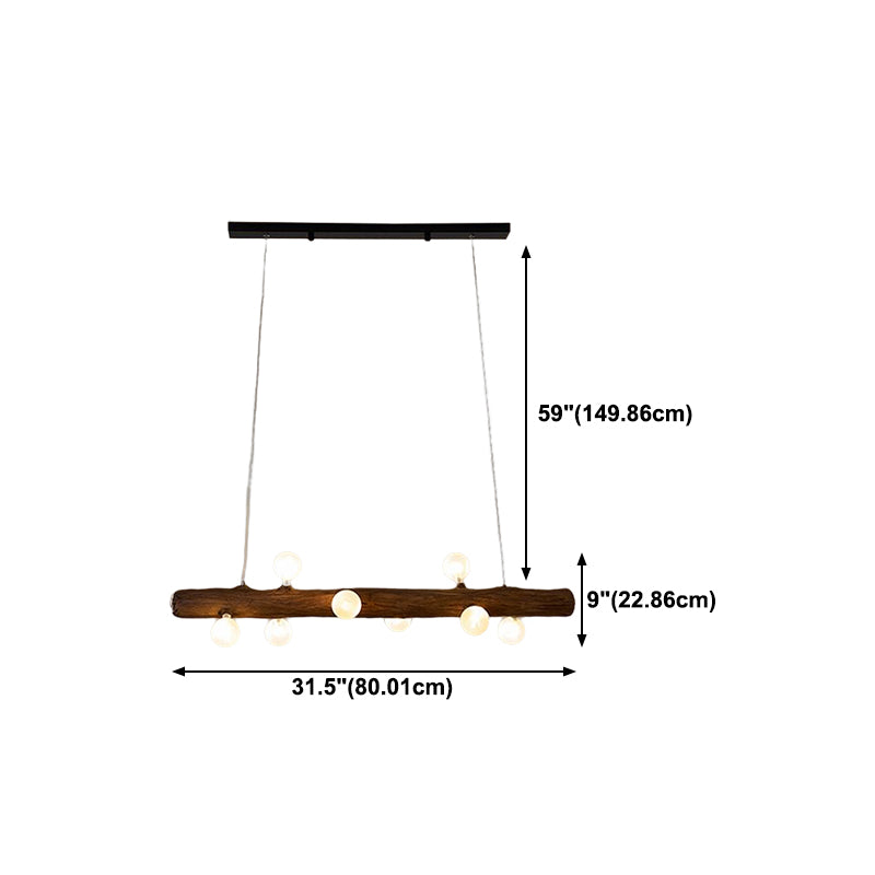 Glass Island Lighting Fixture Modern Style Pendant Lighting Fixture