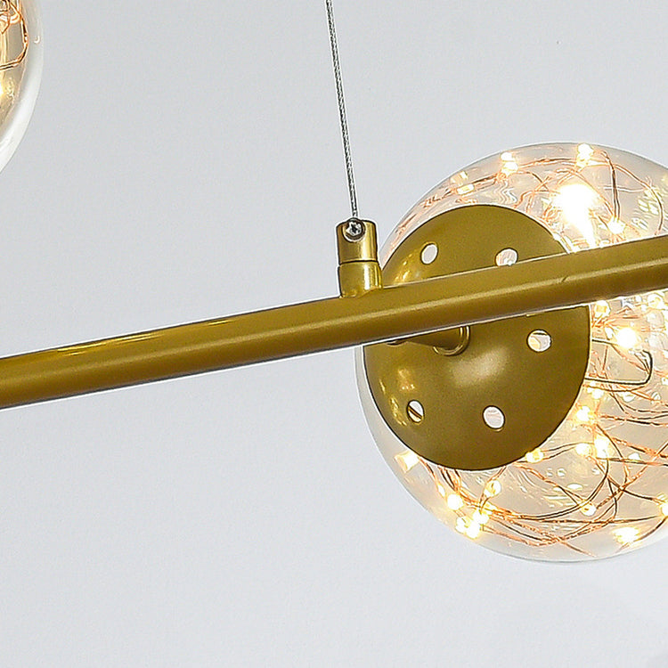 Glass Ball Island Lighting Fixture Contemporary Pendant Lighting Fixture
