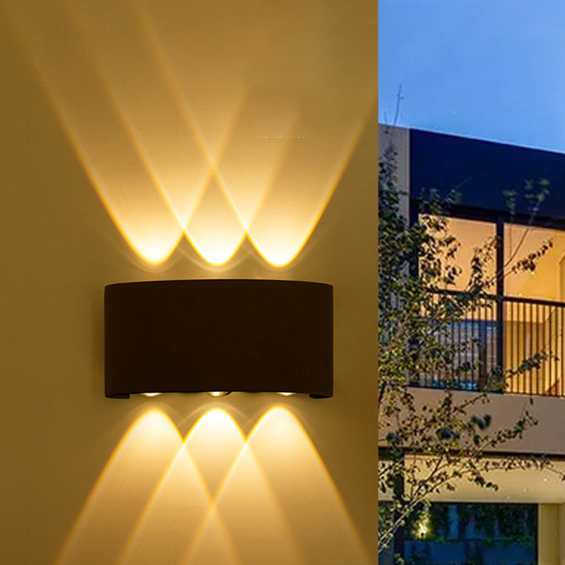 Multi Lights Wall Mount Light LED Wall Light with Metal Shade for Outdoor