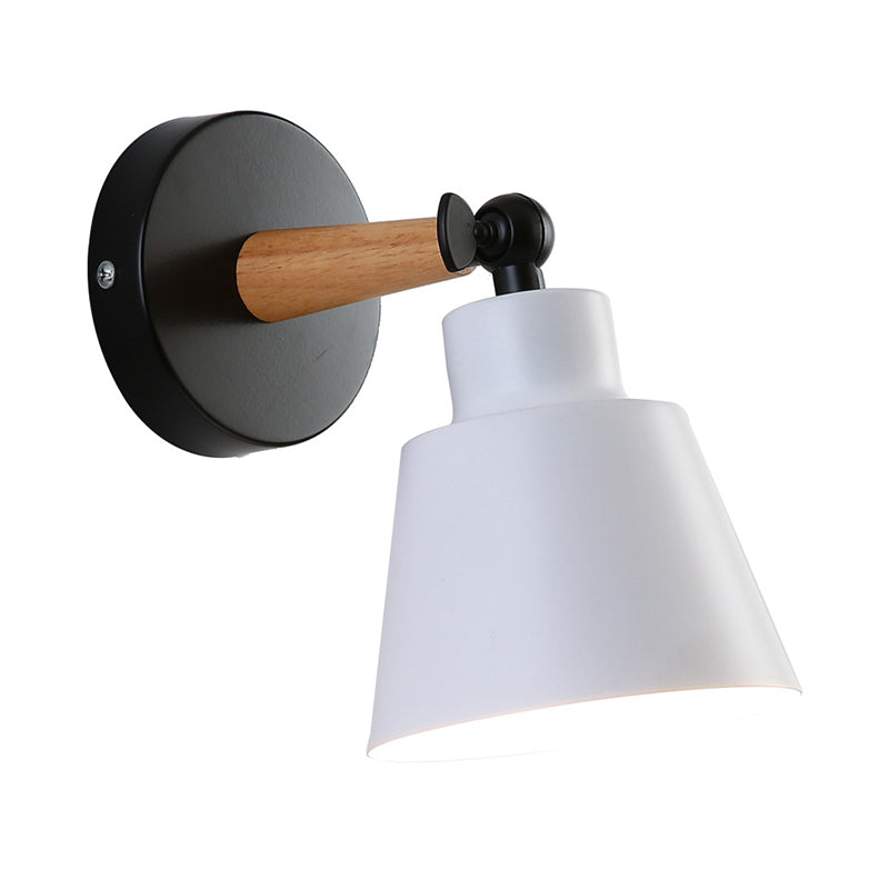 Macaron Style Wall Mount Light 1-Light Wall Light with Iron Shade for Living Room