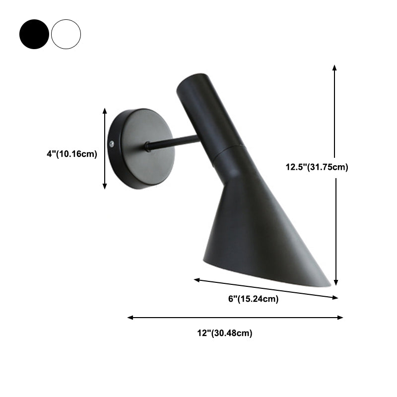 Macaron Style Wall Mount Light 1-Light Wall Light with Iron Shade for Living Room