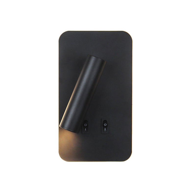 Modern Style Wall Mount Light 2 Lights LED Wall Light with Acrylic Shade for Bedside