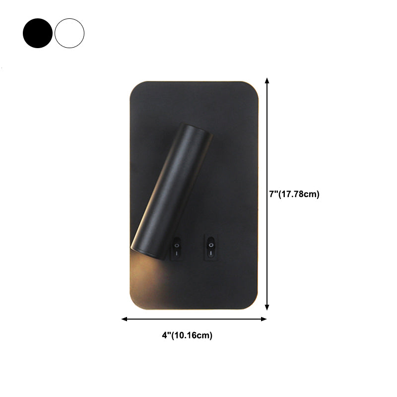 Modern Style Wall Mount Light 2 Lights LED Wall Light with Acrylic Shade for Bedside