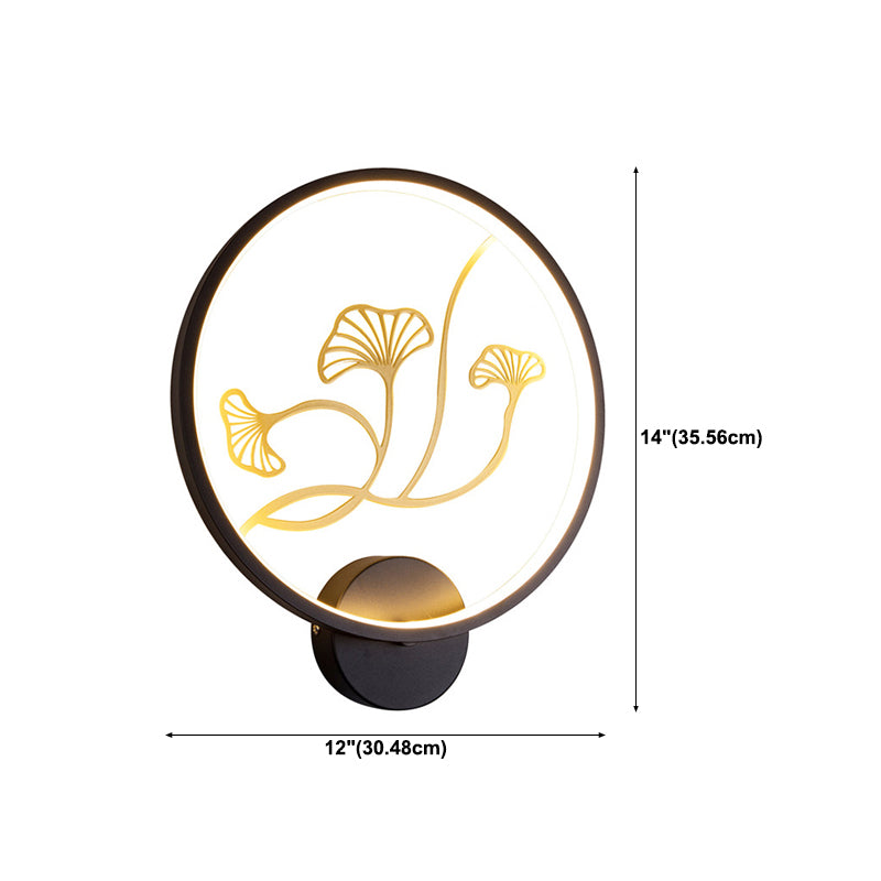 Modern LED Wall Mount Light 1-Light Wall Lamp with Acrylic Shade for Living Room