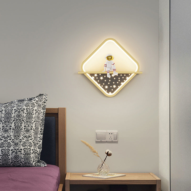 Cartoon LED Wall Mount Light Children Wall Light with Acrylic Shade for Bedroom