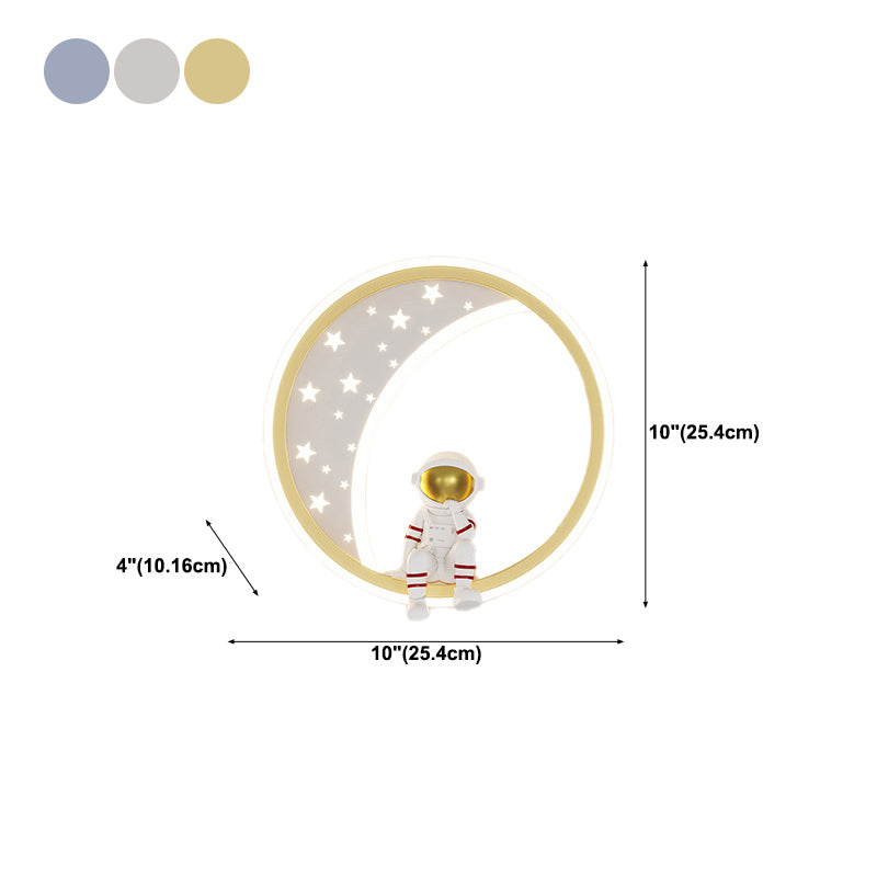 Cartoon LED Wall Mount Light Children Wall Light with Acrylic Shade for Bedroom