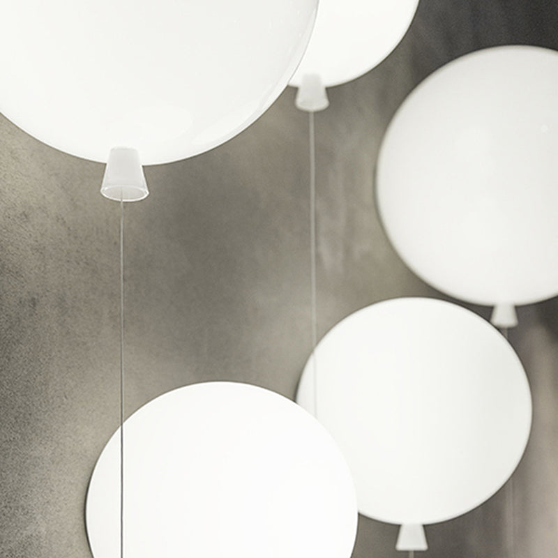 Macaron Style Wall Mount Light 1-Light Wall Light with Glass Shade for Bedroom