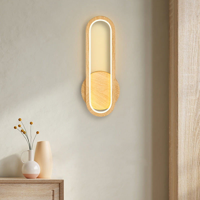 Modern Style Wall Mount Light 1-Light LED Wall Light for Living Room