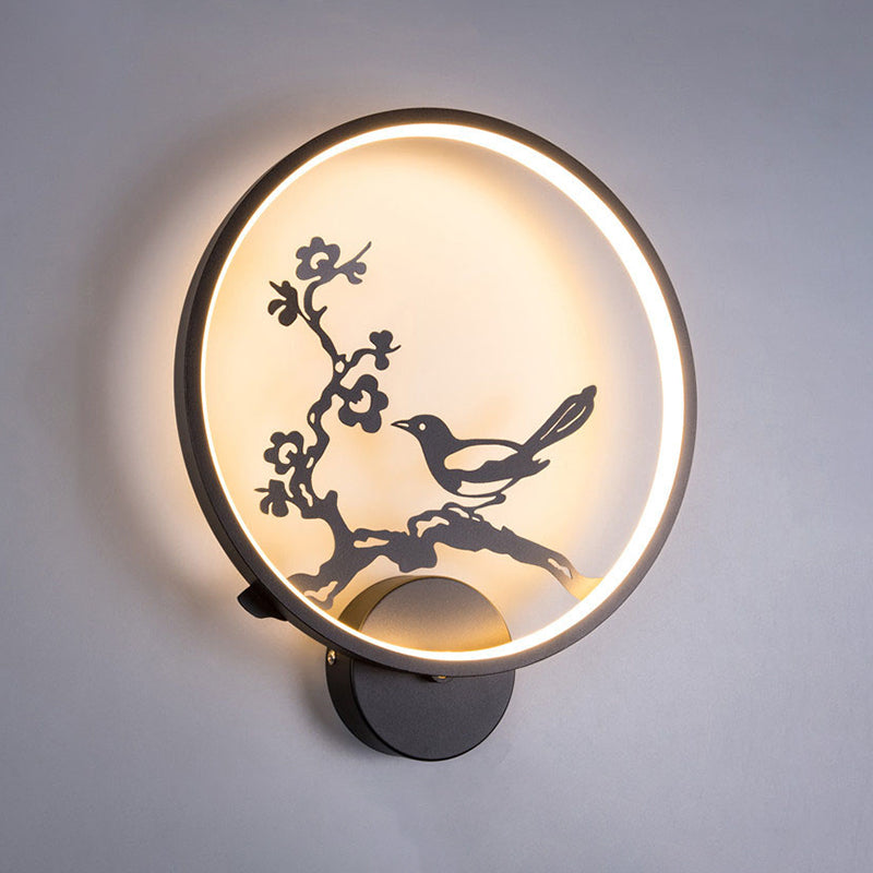 Modern LED Wall Mount Light 1-Light Wall Lamp with Acrylic Shade for Dining Room