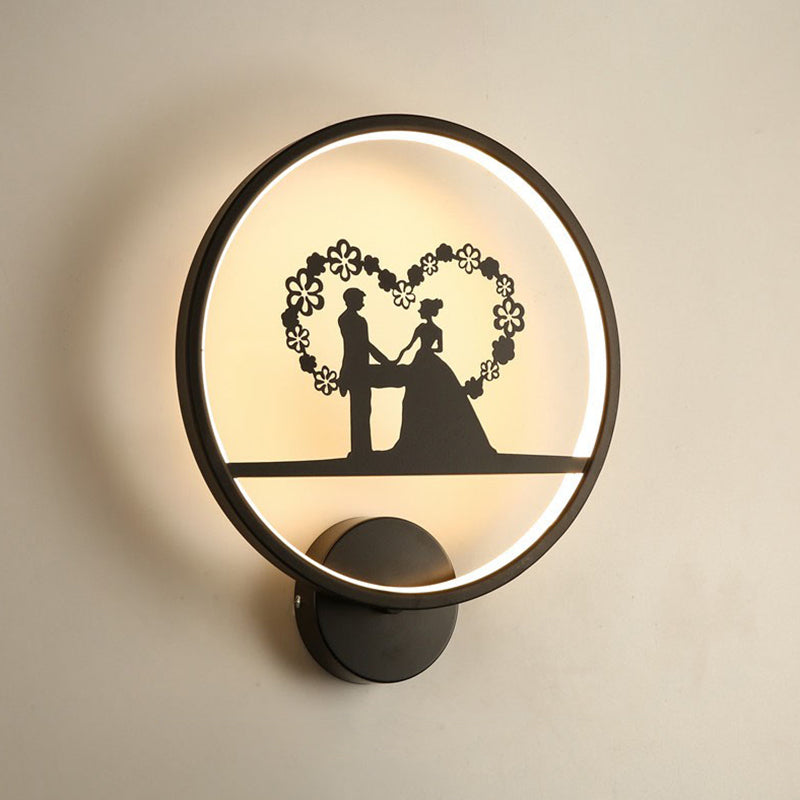 Modern LED Wall Mount Light 1-Light Wall Lamp with Acrylic Shade for Dining Room