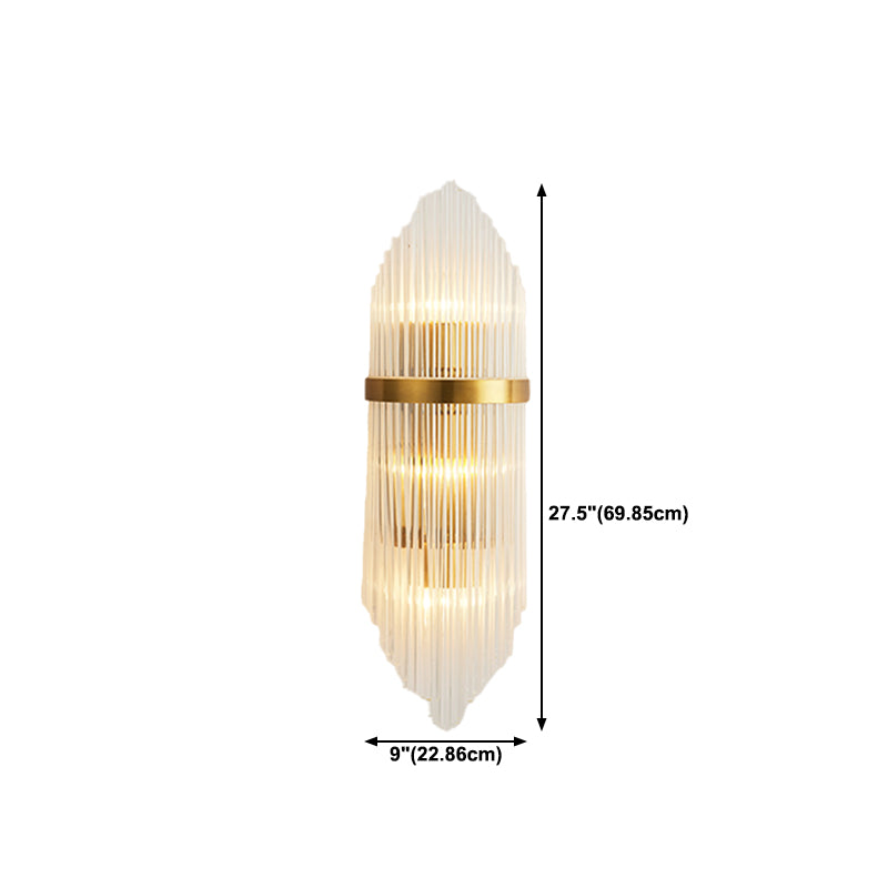 Modern Style Wall Mount Light Simple Wall Lamp with Glass Shade for Dining Room