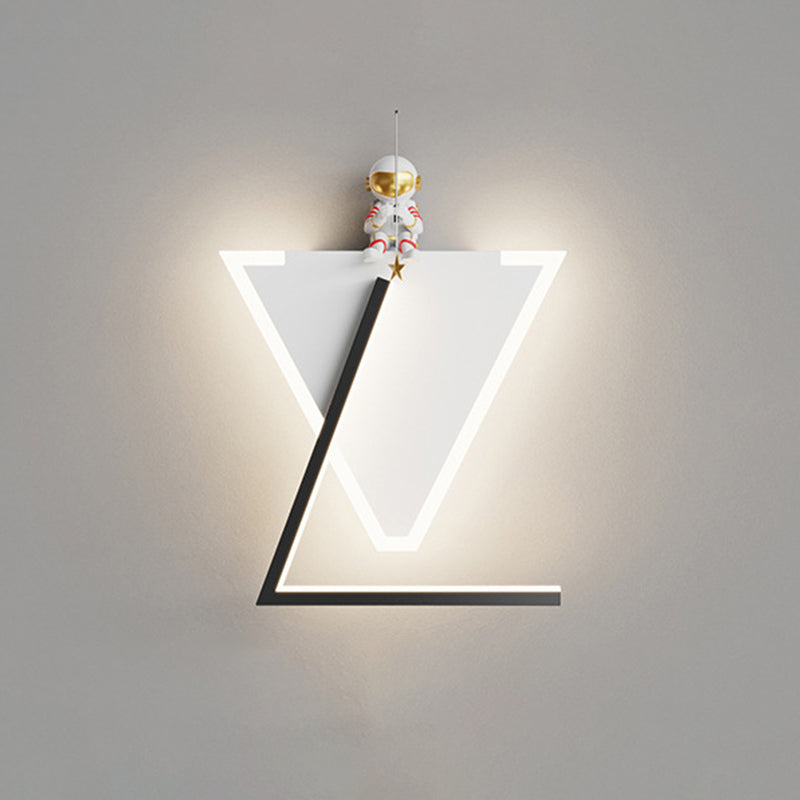 Children Wall Mount Light LED Resin Wall Light with Acrylic Shade for Kid's Room
