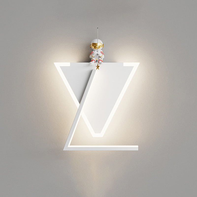 Children Wall Mount Light LED Resin Wall Light with Acrylic Shade for Kid's Room