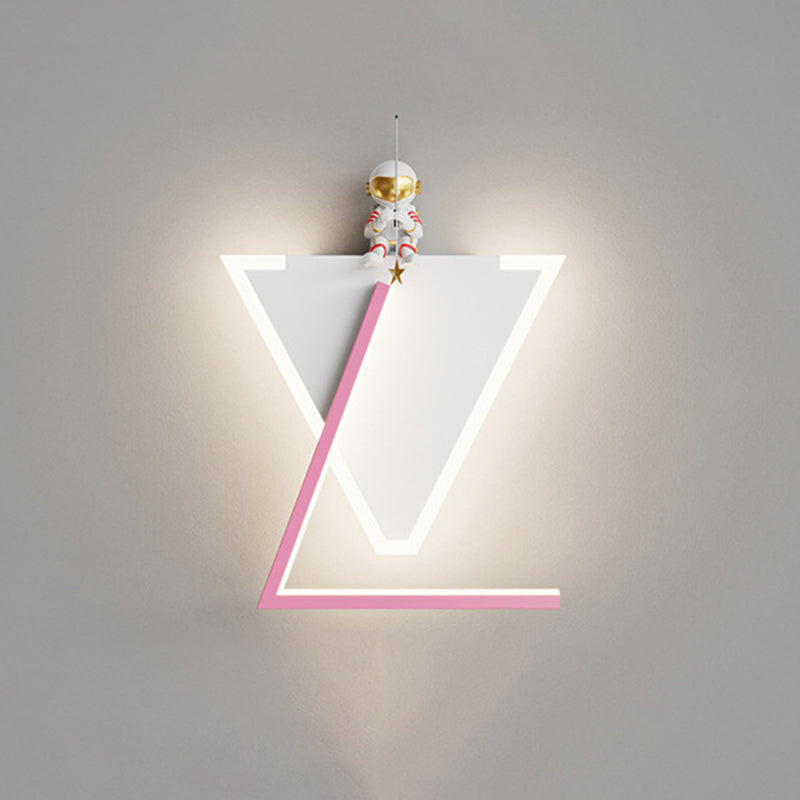 Children Wall Mount Light LED Resin Wall Light with Acrylic Shade for Kid's Room