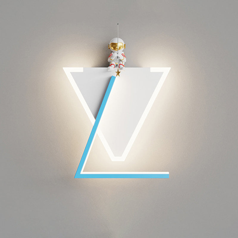 Children Wall Mount Light LED Resin Wall Light with Acrylic Shade for Kid's Room