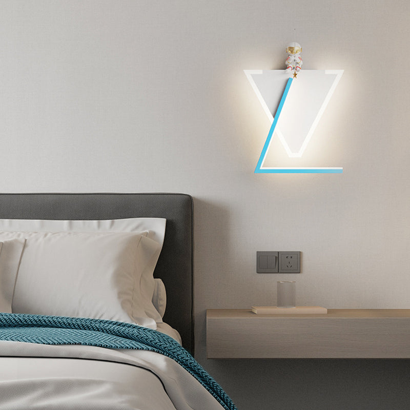 Children Wall Mount Light LED Resin Wall Light with Acrylic Shade for Kid's Room