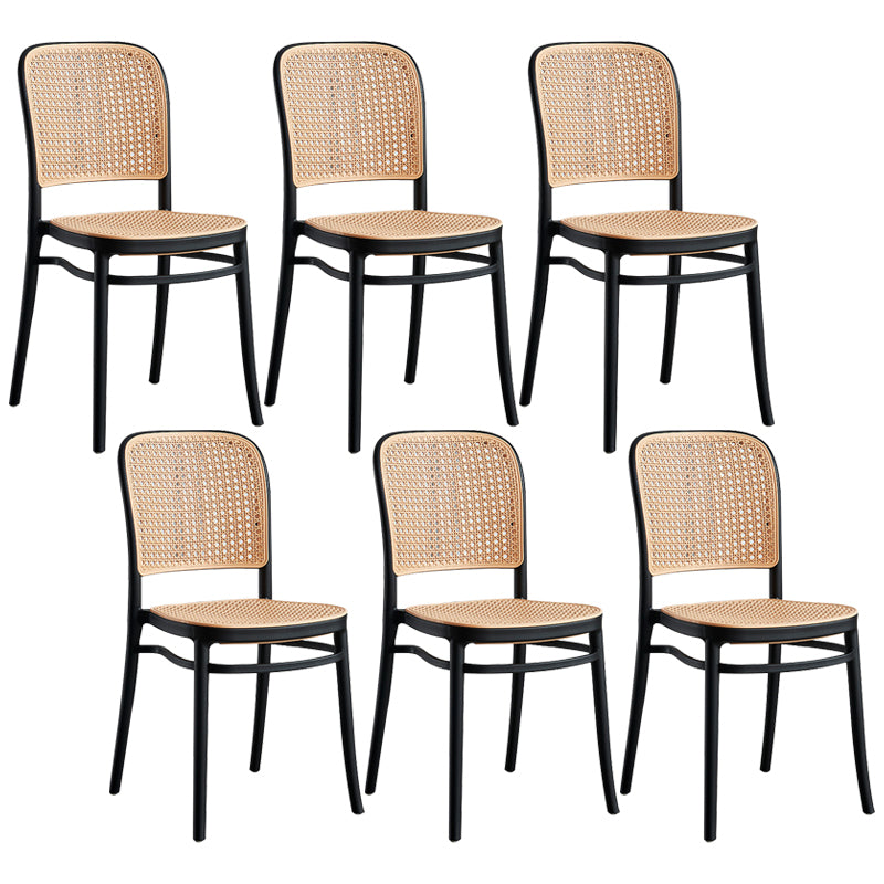 Modern Backrest Armless Counter Stool Plastic Hight Stool for Coffee Shop