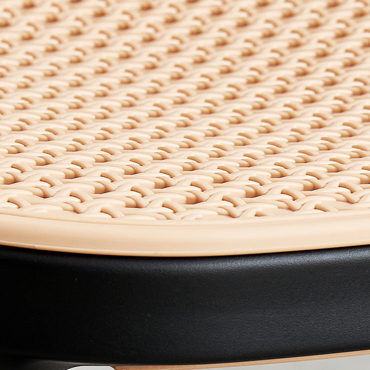 Modern Backrest Armless Counter Stool Plastic Hight Stool for Coffee Shop