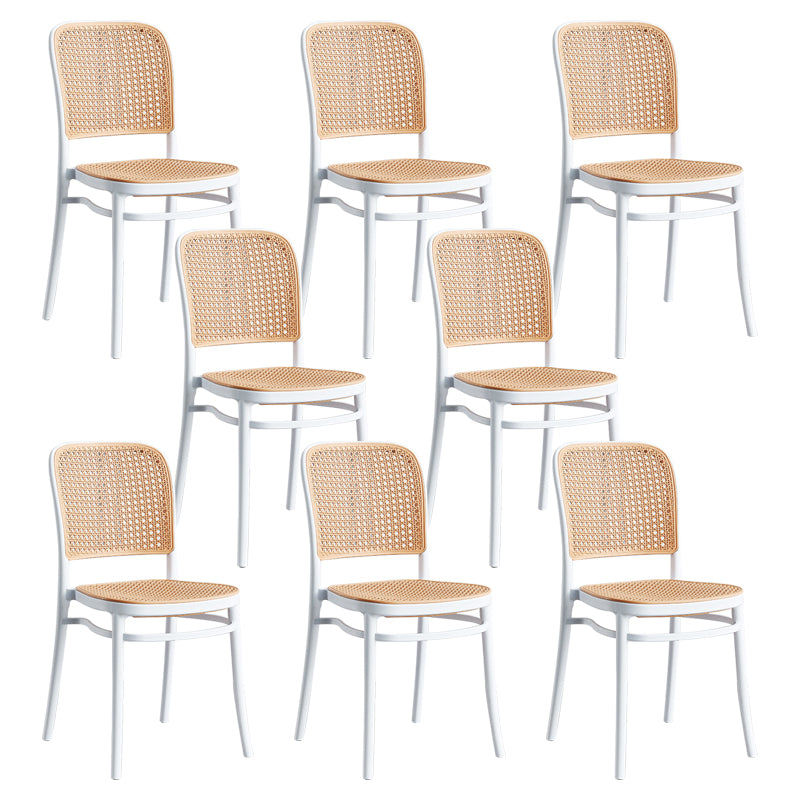 Modern Backrest Armless Counter Stool Plastic Hight Stool for Coffee Shop