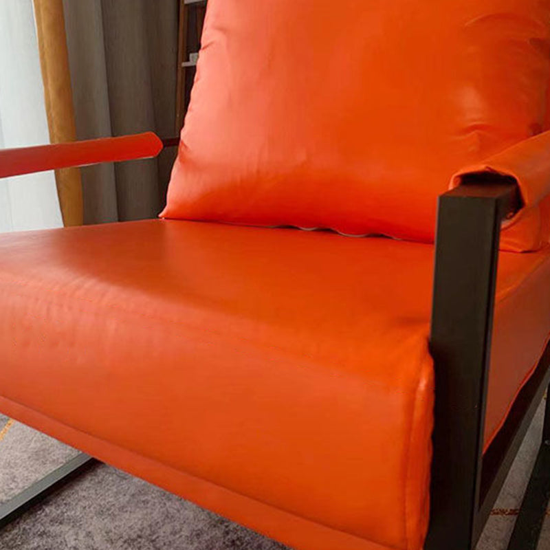 Arms Included Accent Armchair with Loose Back, 31.50" W √ó 27.56" L √ó 35.43" H