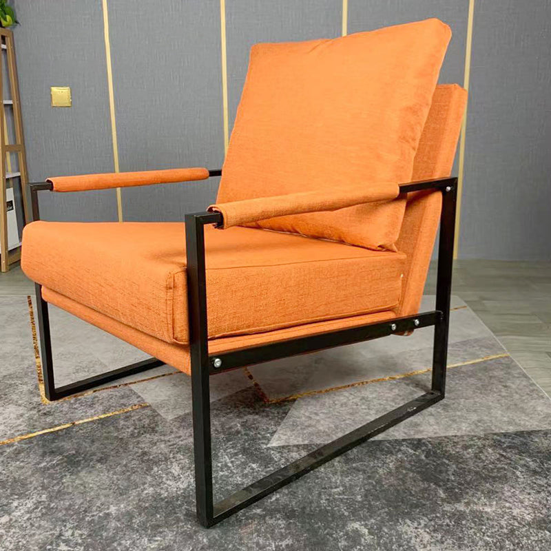 Arms Included Accent Armchair with Loose Back, 31.50" W √ó 27.56" L √ó 35.43" H