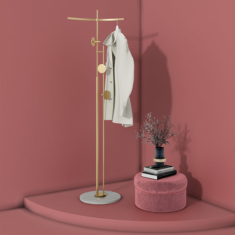 Hall Tree Modern Style Magnificent Metal Coat Hanger Horizontal Bar Hall Stand