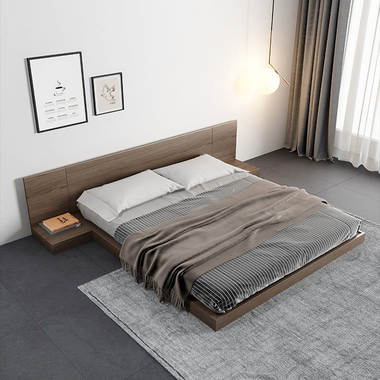 Wood Wire-Grid Platform Bed Frame,78.74" Bed Frame without Feet