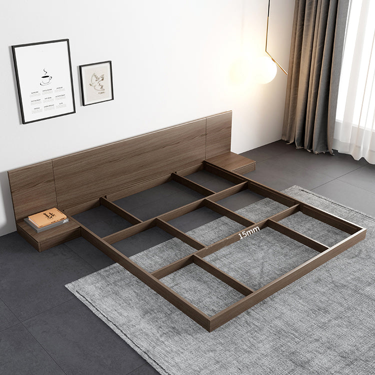Wood Wire-Grid Platform Bed Frame,78.74" Bed Frame without Feet