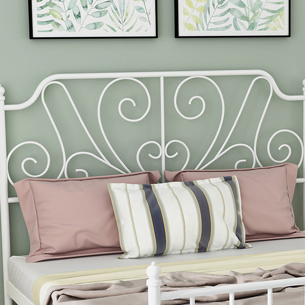 Contemporary Metallic Low Profile Open-Frame Bed - 47.24" High, Mattress Not Included