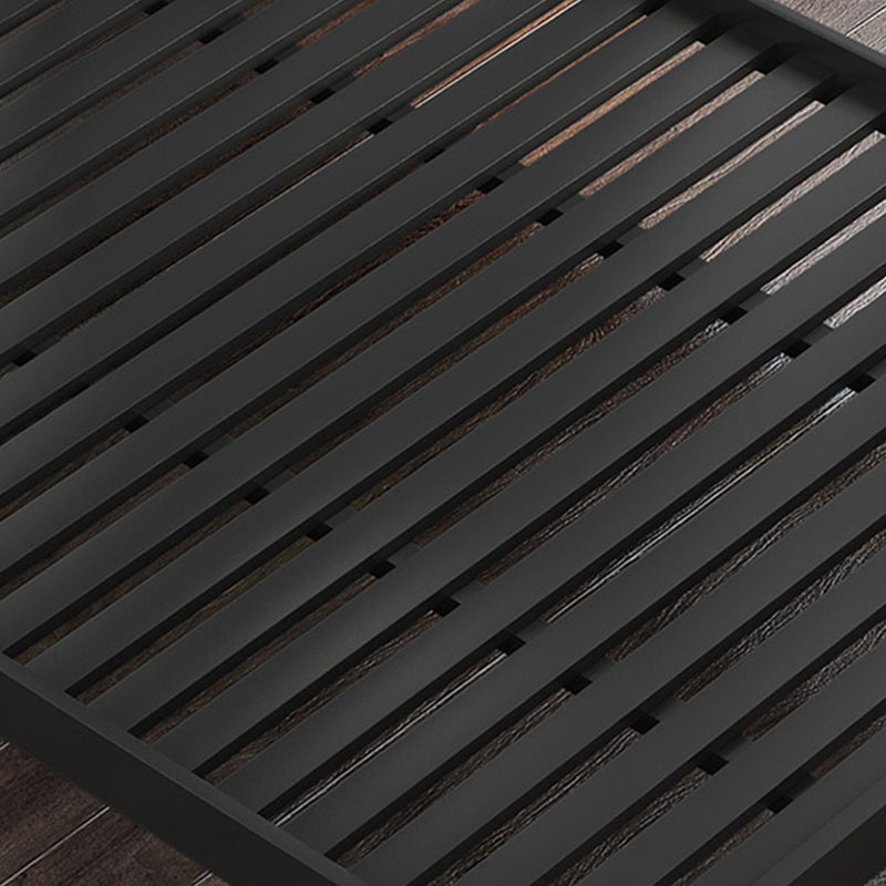 78.74-Inch L Iron Bed Frame Contemporary Black/White Wire-Grid Bed, Mattress Not Included