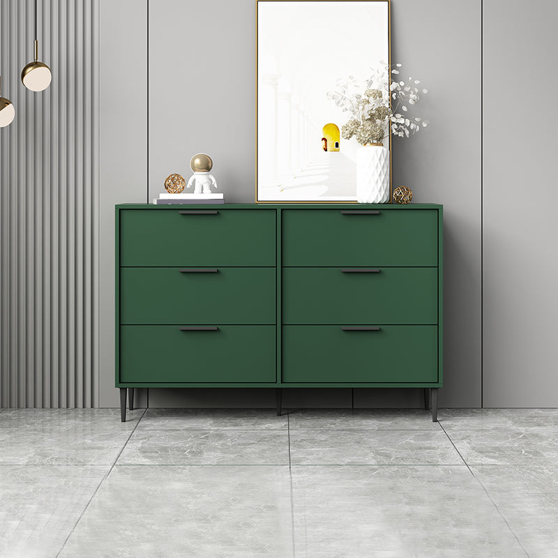 Modern Bar Pulls Accent Chest with 3/6 Drawers and Straight Legs