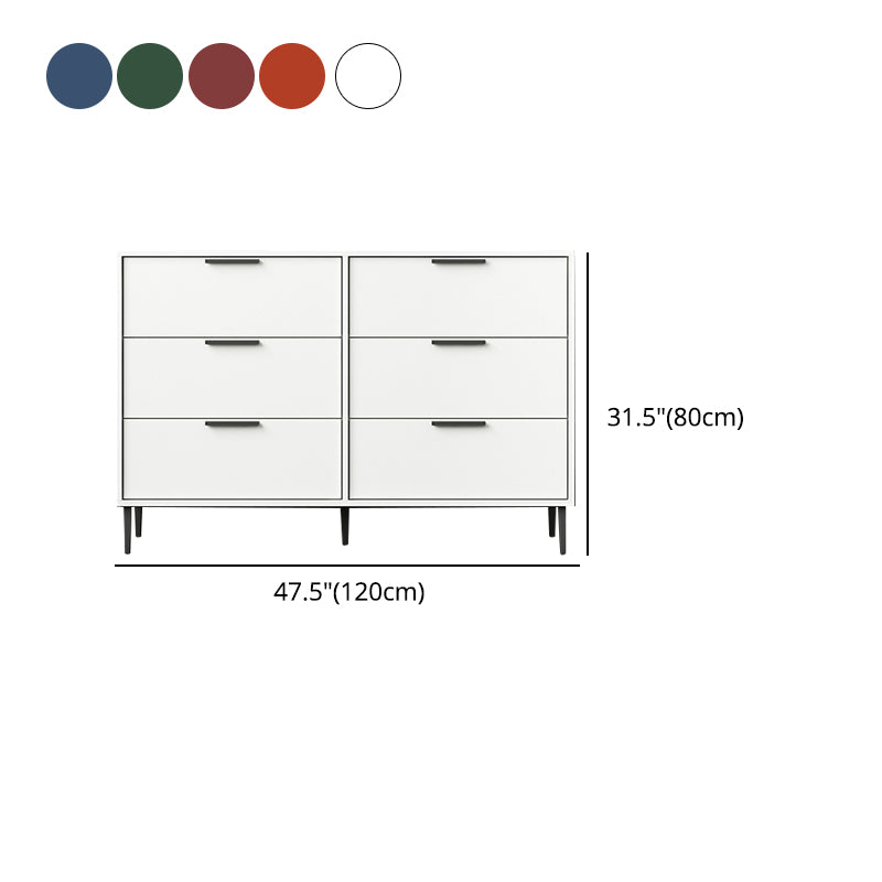 Modern Bar Pulls Accent Chest with 3/6 Drawers and Straight Legs