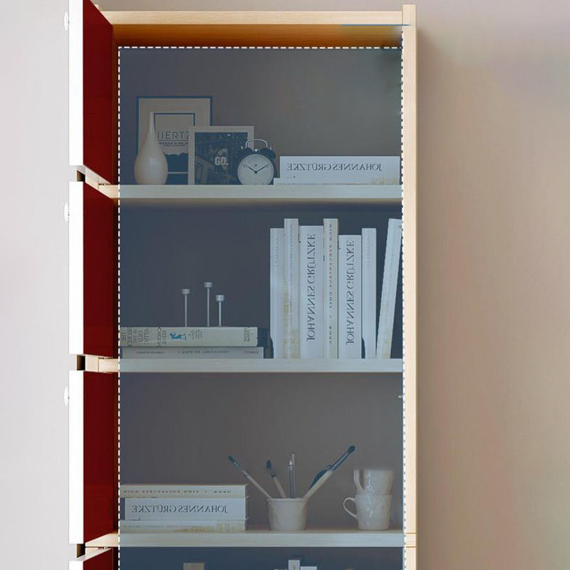Contemporary Rectangle Standard Wood Knobs Natural Or White Cabinet