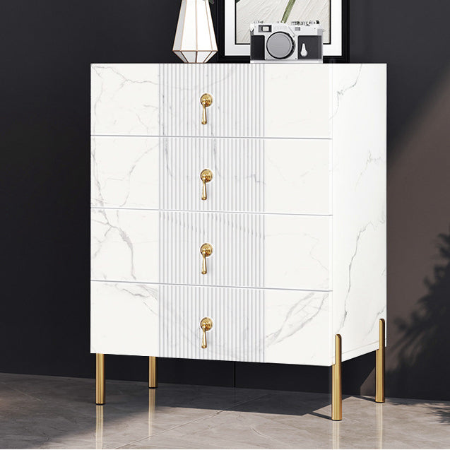 Modern Slate Storage Chest Vertical Dresser with Multi Drawers