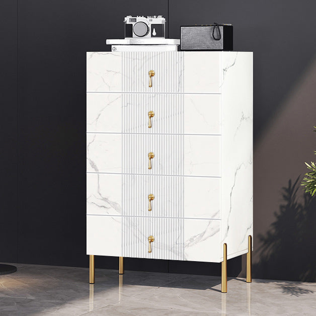 Modern Slate Storage Chest Vertical Dresser with Multi Drawers