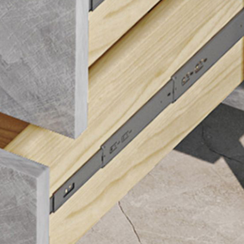 Modern Slate Storage Chest Vertical Dresser with Multi Drawers